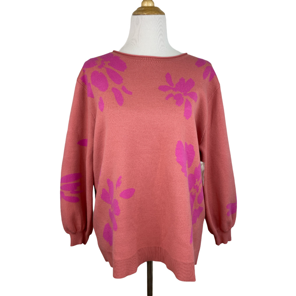 14th & Union Jacquard Sweater P Medium